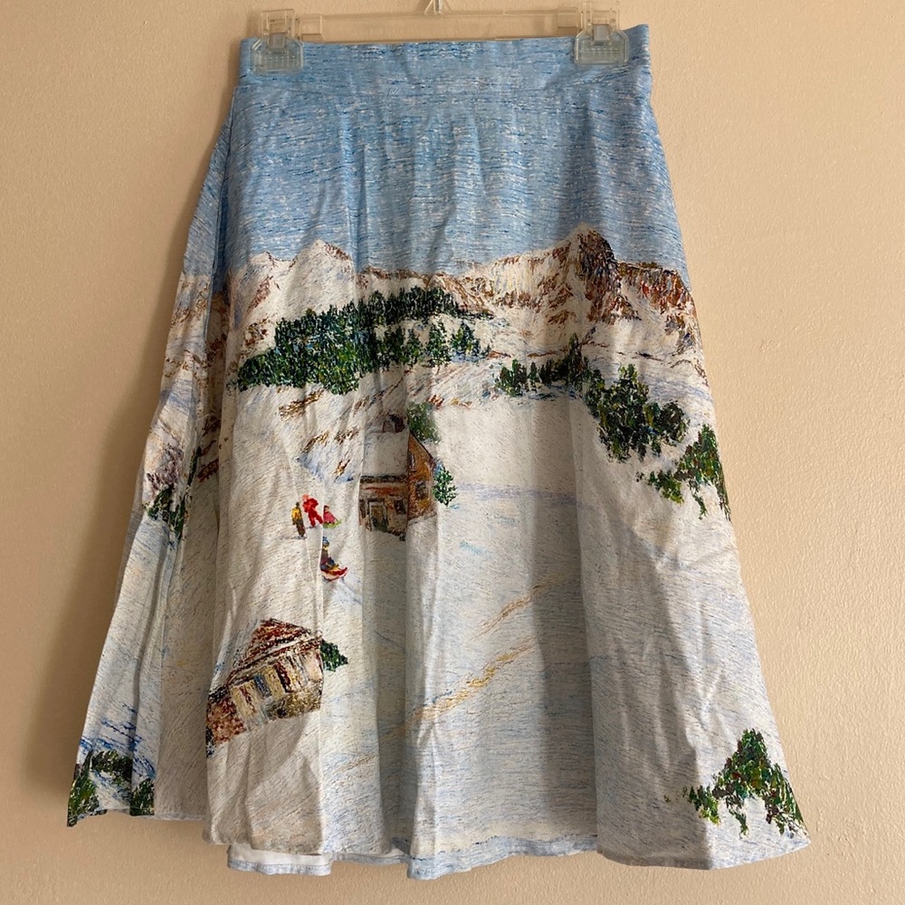 Anthropologie Wonderland A-line midi skirt, NWT! - Picture 8 of 14